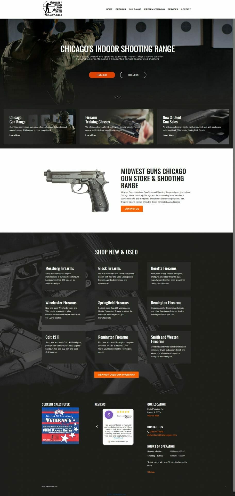 Images & text for Midwest Guns Chicago gun store and shooting range