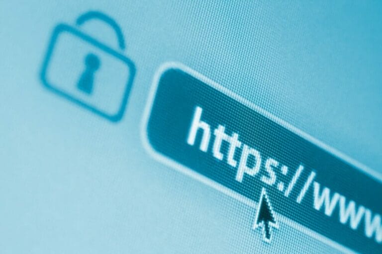 Browser bar showing secure https