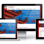 Artful Dragon website displayed on a smartphone, a tablet, a laptop and a desktop.