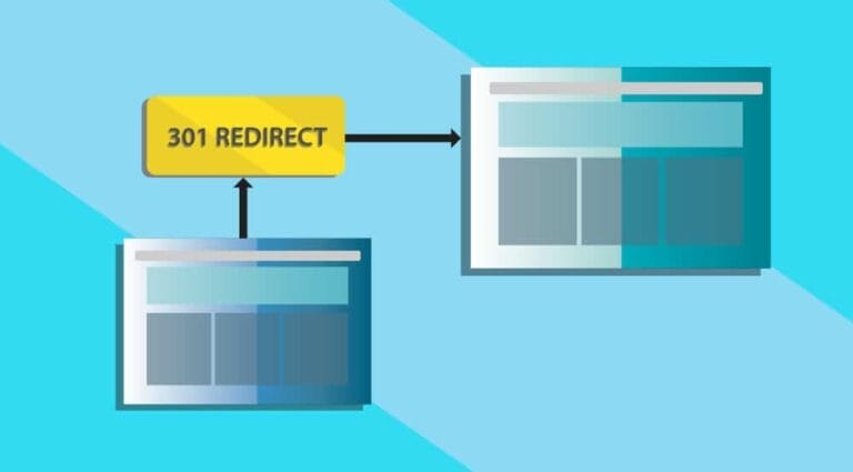 Graphic to illustrate a 301 redirect