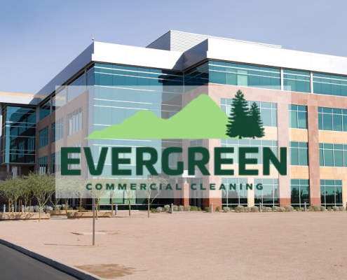 Evergreen Building Maintenance featured image of commercial building.