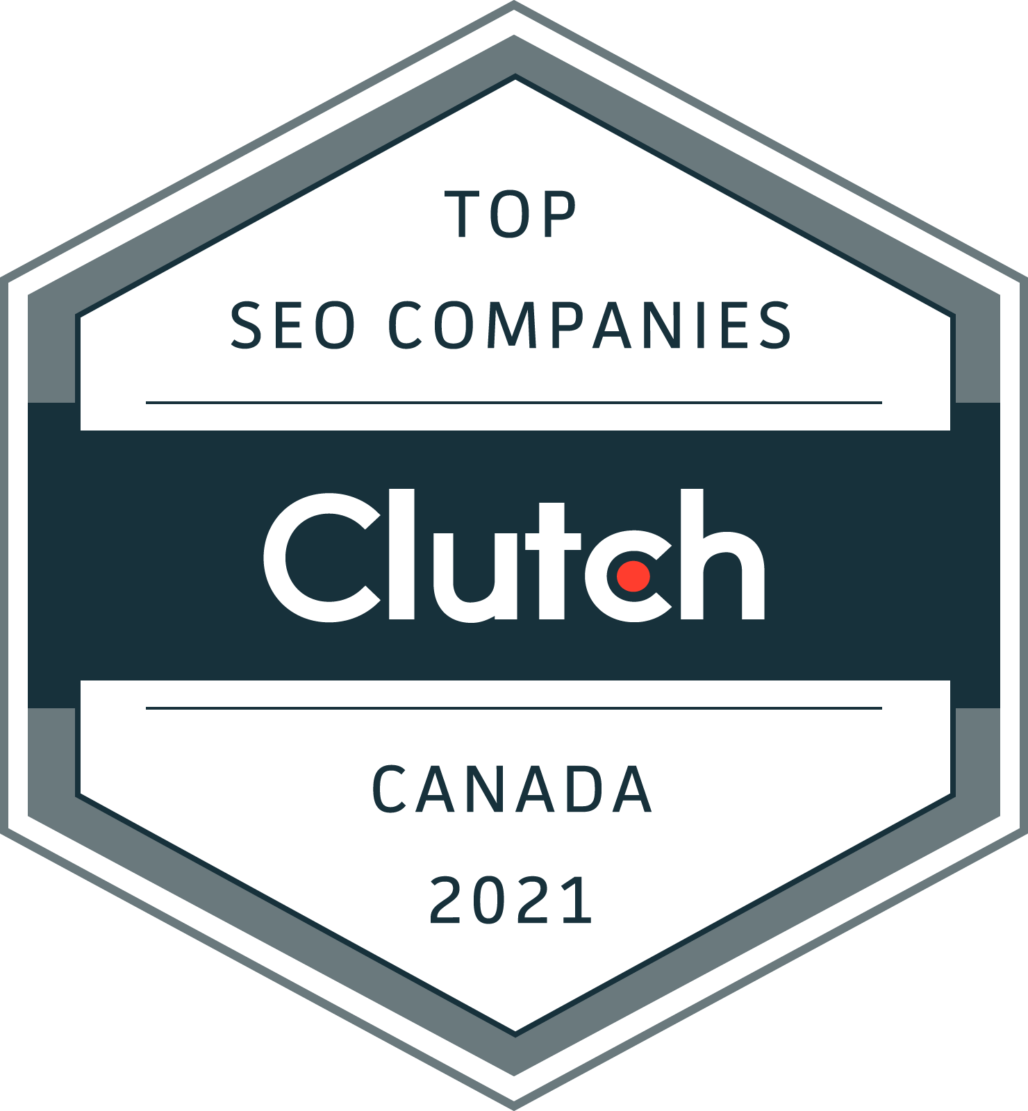 Clutch Top SEO Companies Canada 2021 badge