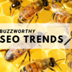 seo trends header with bees