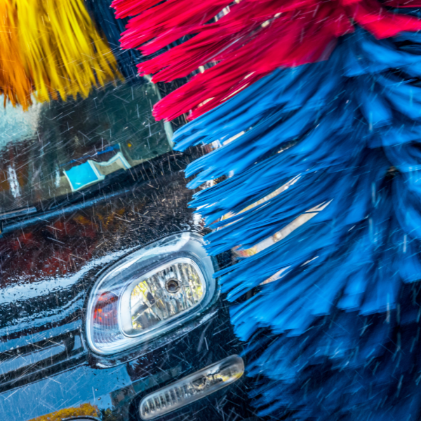 Image of a car inside a car wash
