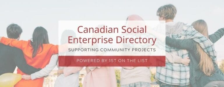 Canadian social enterprise directory powered by 1st on the list - graphic