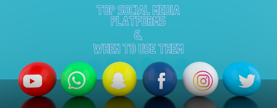 6 icons for the Top Social Media Platforms