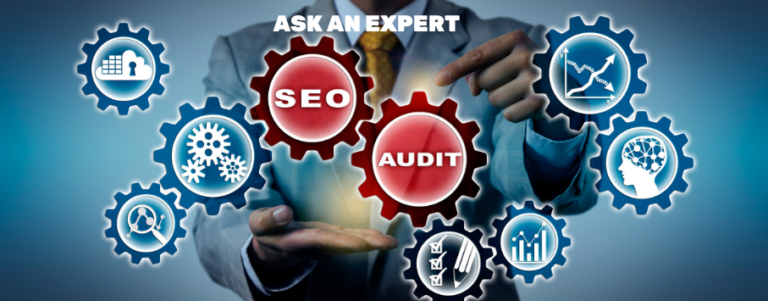 Ask an Expert graphic for an SEO Audit