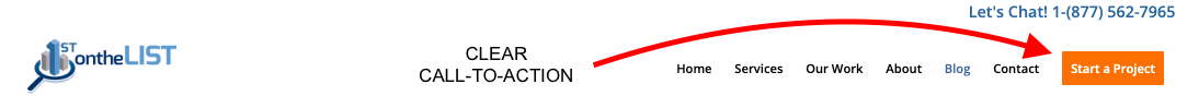 example of clear call to action