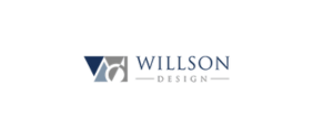 Logo of Wilton Chow featuring a stylized letter 'W' in gray and blue, followed by the name in blue capital letters.